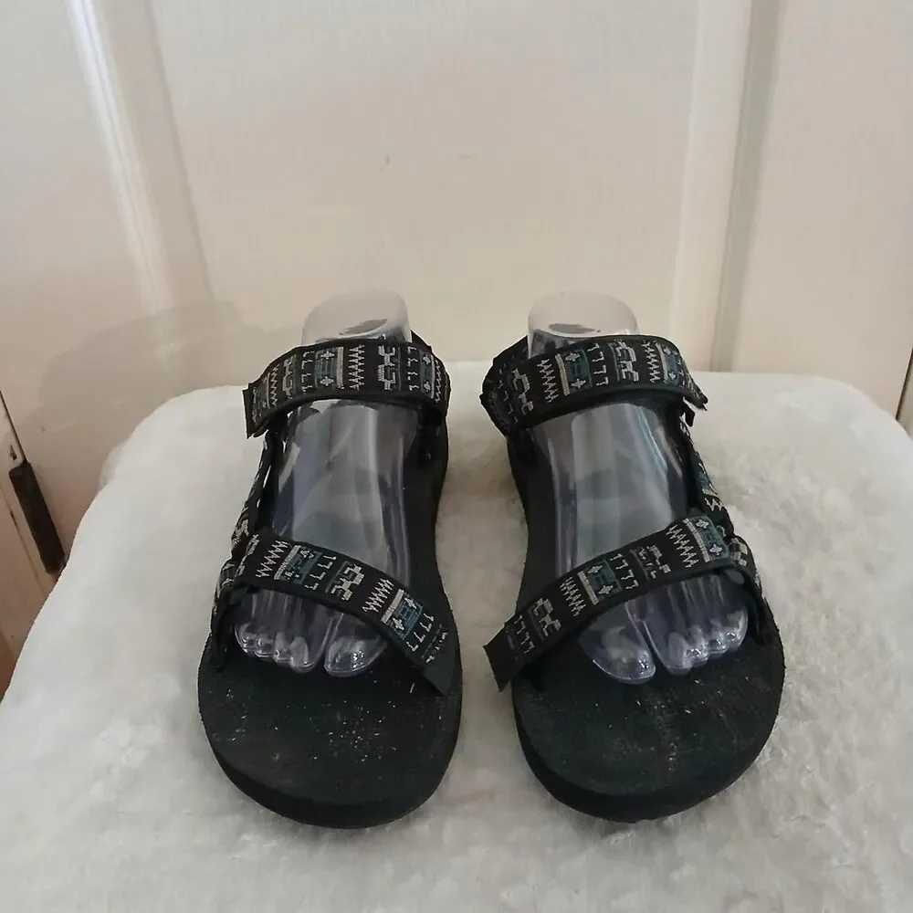 Teva Original Universal Sandals Pottery Black Blue Taupe Mens  9 Gorpcore Tribal